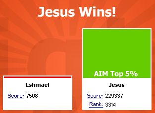 AIM Fight: Lshmael vs. Jesus