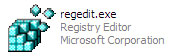 regedit, the Windows Registry Editor