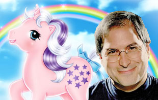 Steve Jobs and a pony