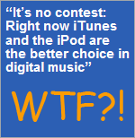 Image suggesting that iTunes is the best digital music service ever. Source: apple.com