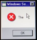 A slightly more informative Windows Vista Beta 2 installation error dialog.