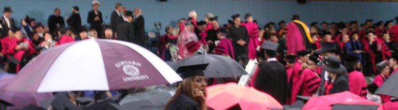 A scene from Harvard Commencement on 8 June 2006.