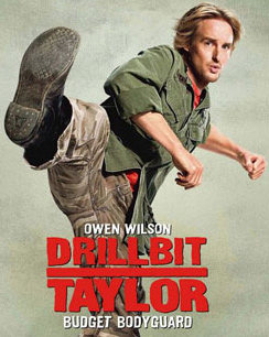 Detail from the Drillbit Taylor movie poster.